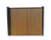 Panneau composite lames verticales (Brun)