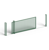 Portail coulissant à barreaux