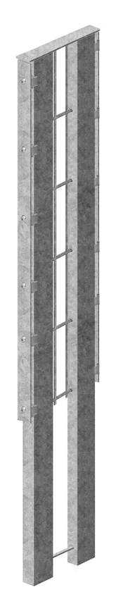 Poteau Gabion double avec panneau rigide (Galvanisé à chaud)