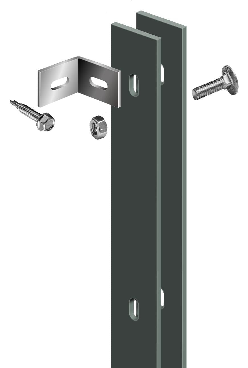 Système de fixation pour panneau 2D, Anthracite