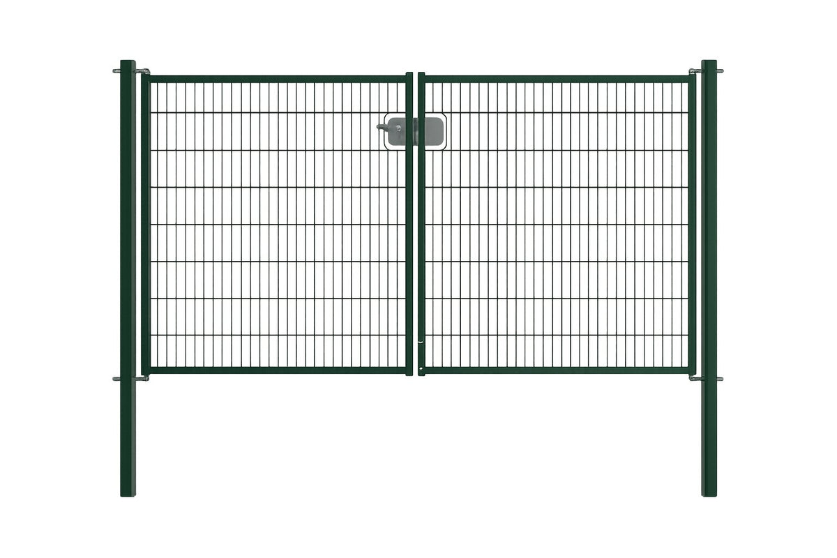 Zweiflüglige Toranlage 2D (Grün)