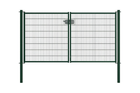 Zweiflüglige Toranlage 2D (Grün)