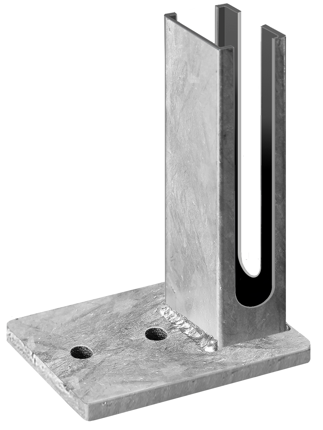 Corner Base Plate for 60x40 Post - Buy Online | LANA Clôtures