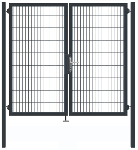 Portail battant 2D Premium (Gris)