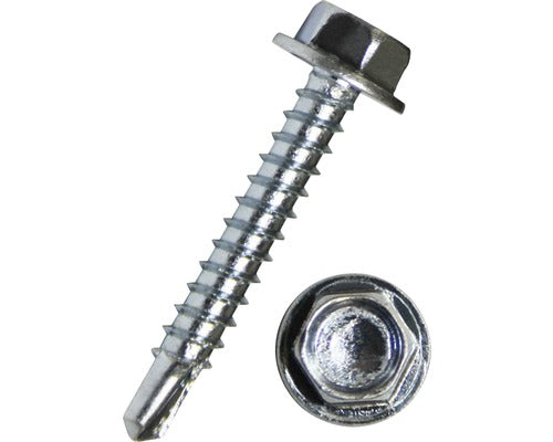 Self-drilling screw with hexagon 6.3x22 mm galvanized