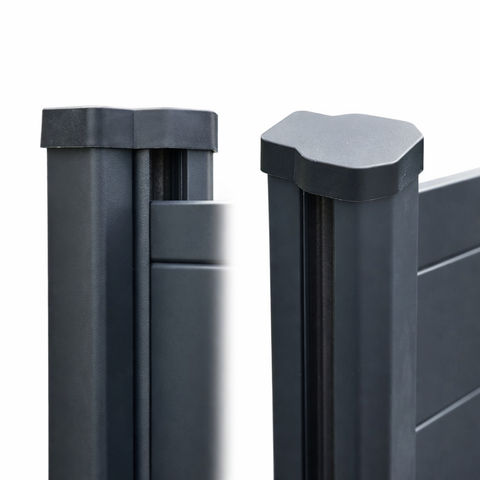 Poteau aluminium multidirectionnel (Gris anthracite)