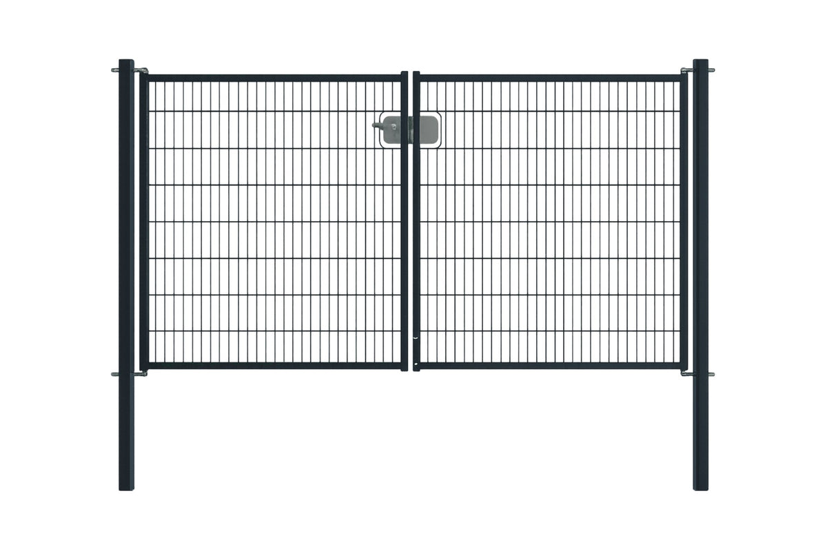 Zweiflüglige Toranlage 2D (Anthrazit)
